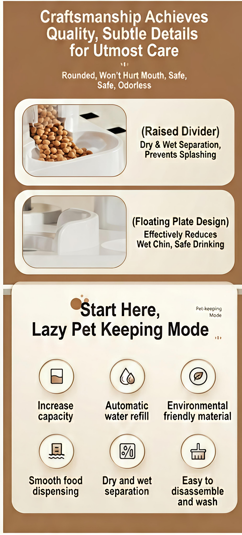 2-in-1 Automatic Gravity Pet Feeder & Water Dispenser Bundle – No Electricity Required
