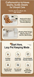 2-in-1 Automatic Gravity Pet Feeder & Water Dispenser Bundle – No Electricity Required
