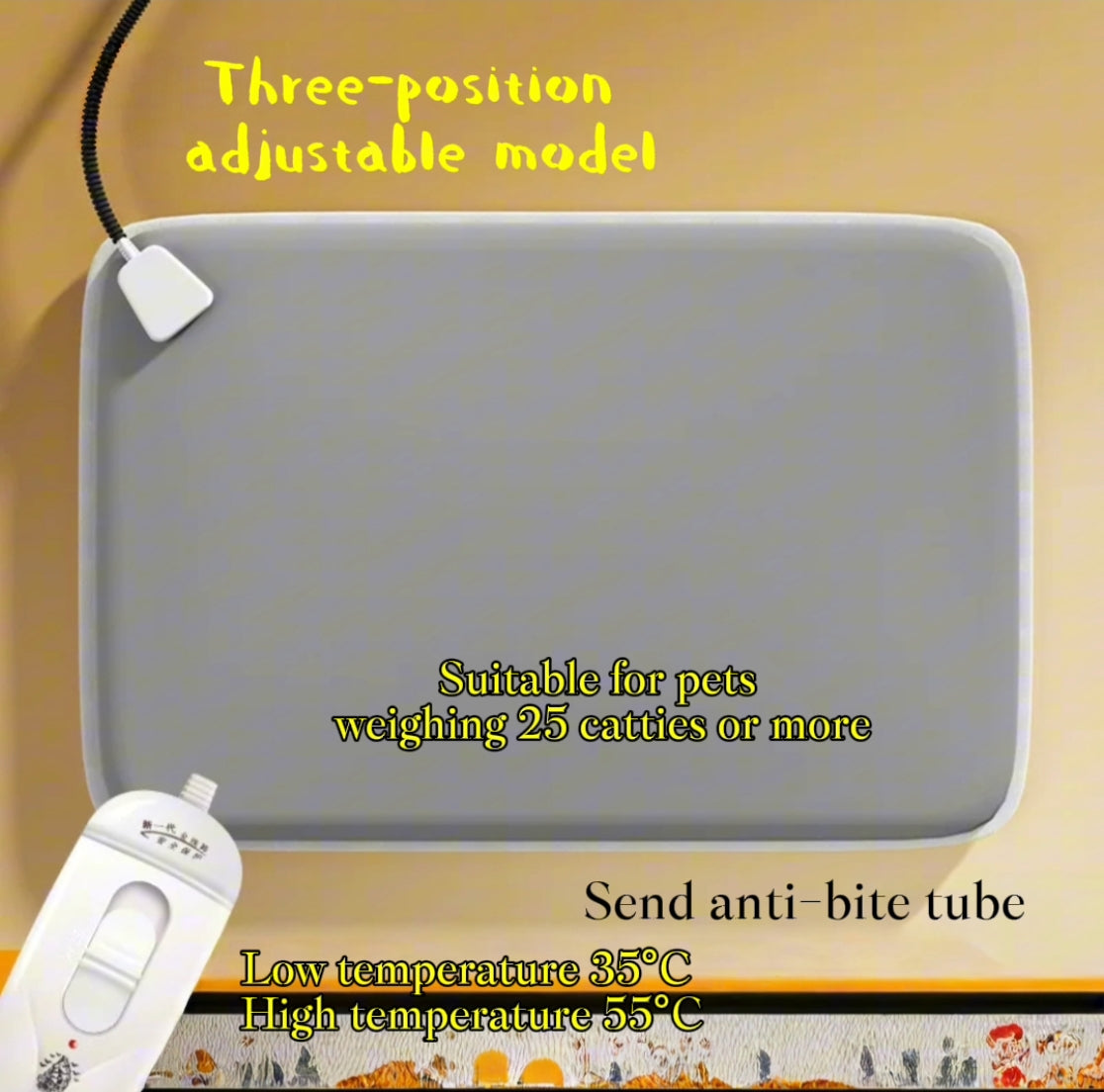 TheraWarm™ Orthopedic Pet Heating Pad - Joint Relief & Cozy Sleep for Cats & Small Dogs