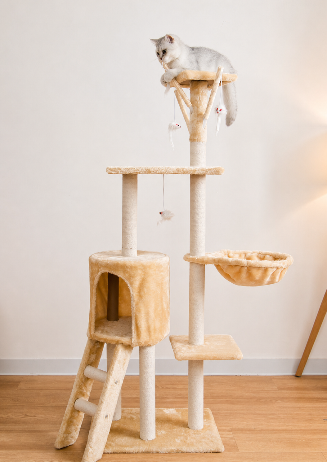 Elongbuy Pet cat tree and everyday pet essentials