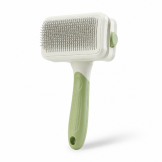 self-cleaning pet slicker brush for cats and dogs