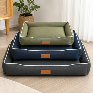 Durable 600D Oxford cloth dog bed with raised sides