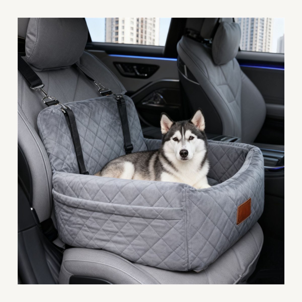 Washable Pet Car Seat Bed for Dogs &amp; Cats