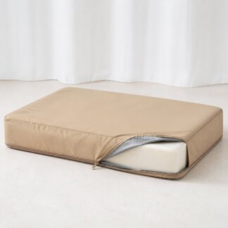 Waterproof washable dog bed liner with zippered protective cover